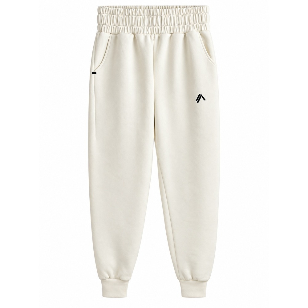Alphalete LDB More Elements Women's Jogger Sweatpants Small Ivory Cream